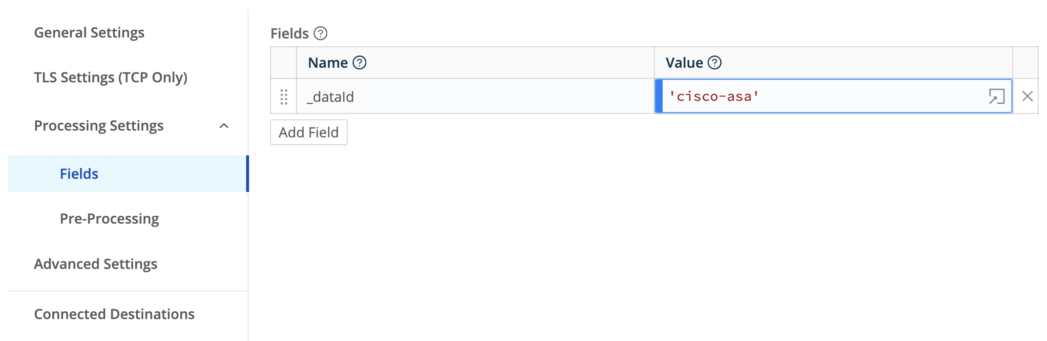 Configure Cribl Source fields